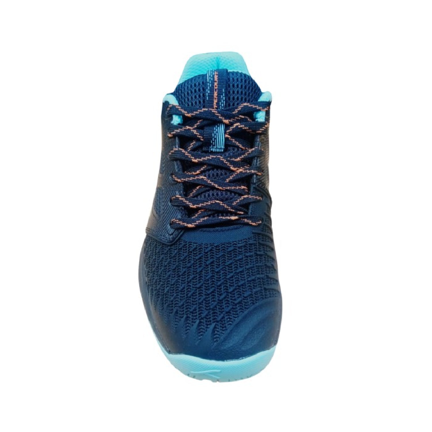 HUNDRED Hypercourt Badminton Shoes (Black/Orange/Blue)