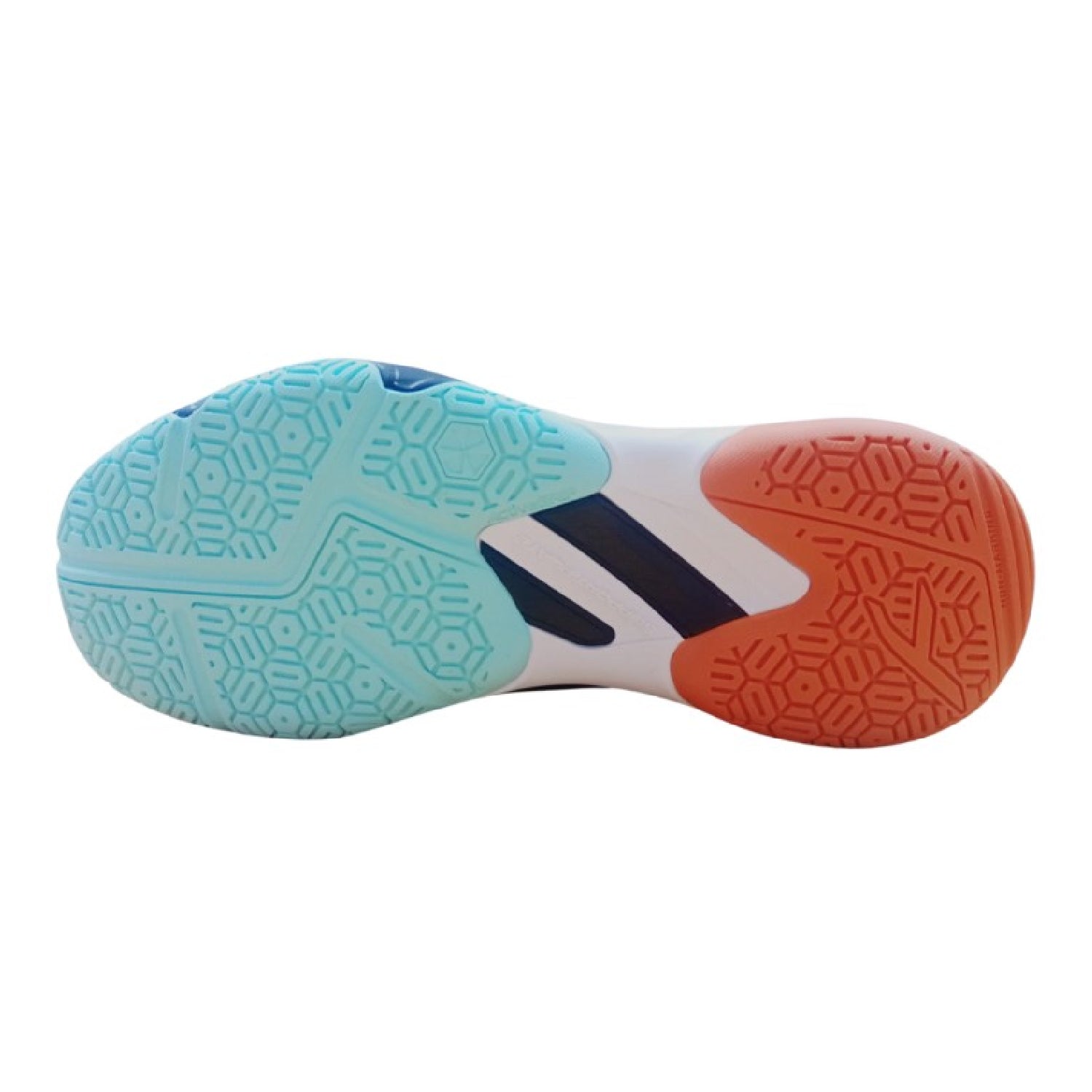 HUNDRED Hypercourt Badminton Shoes (Black/Orange/Blue)