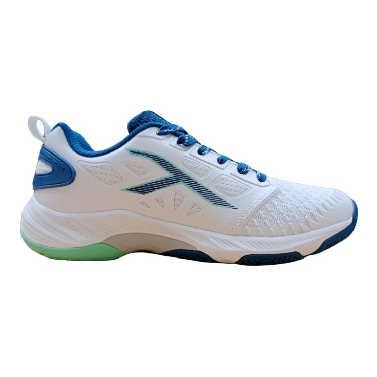 HUNDRED Hypercourt Badminton Shoes (White/Blue)