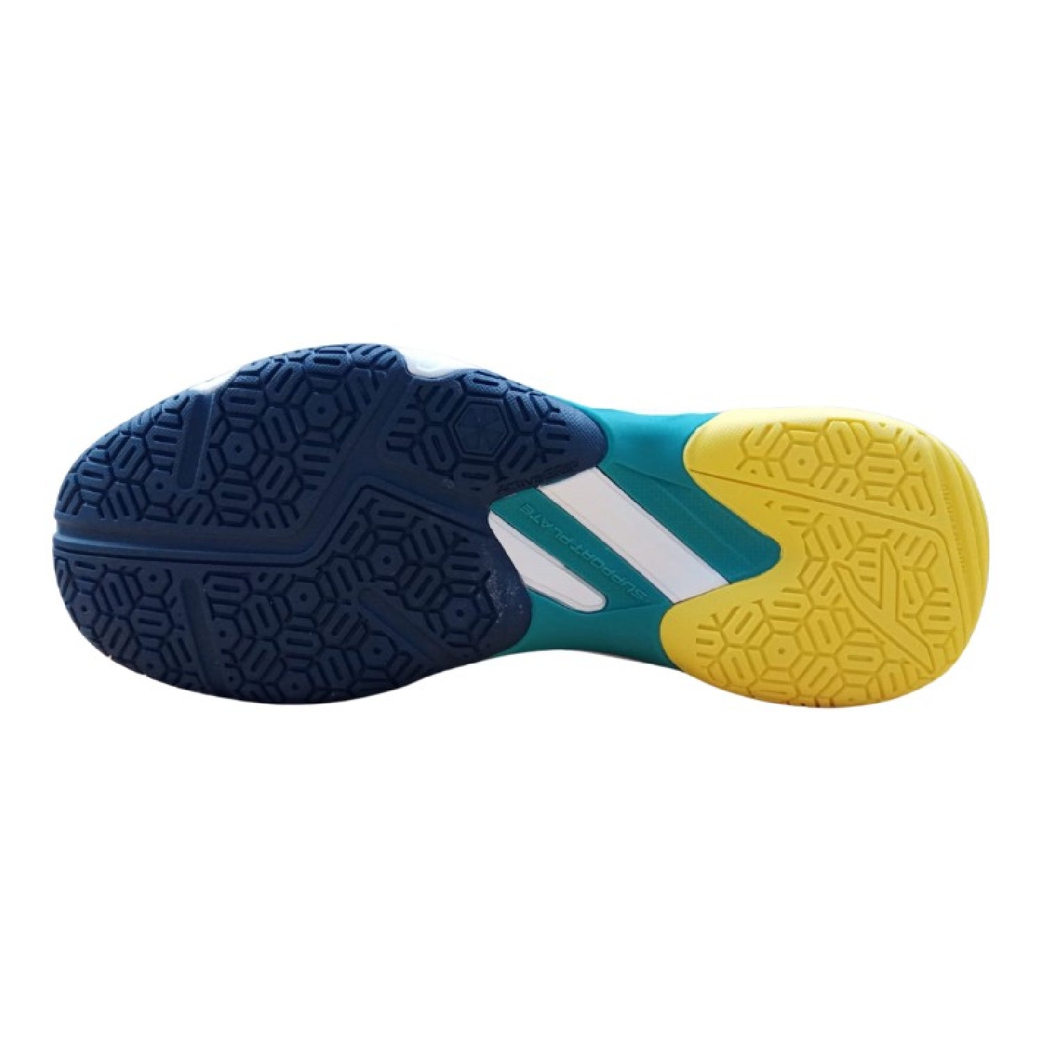 HUNDRED Hypercourt Badminton Shoes (Navy/Green/Yellow)