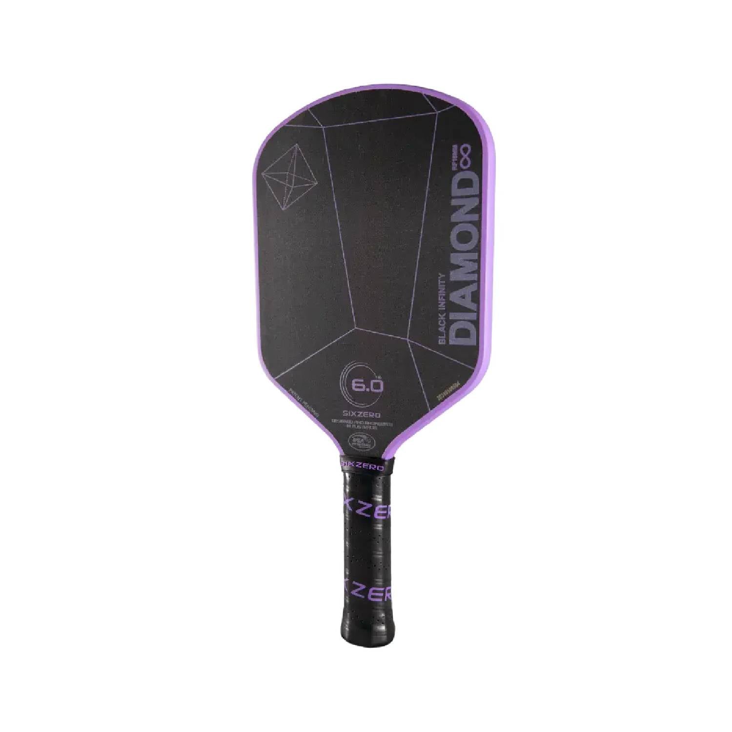 SIX ZERO Infinity Edgeless Black Diamond Power - Pickleball Paddle