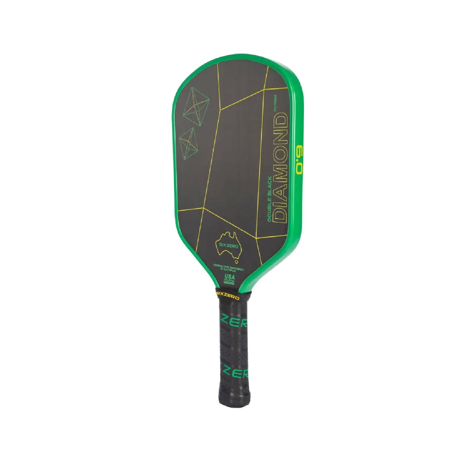 SIX ZERO Double Black Diamond Control (Green Gold) - Pickleball Paddle
