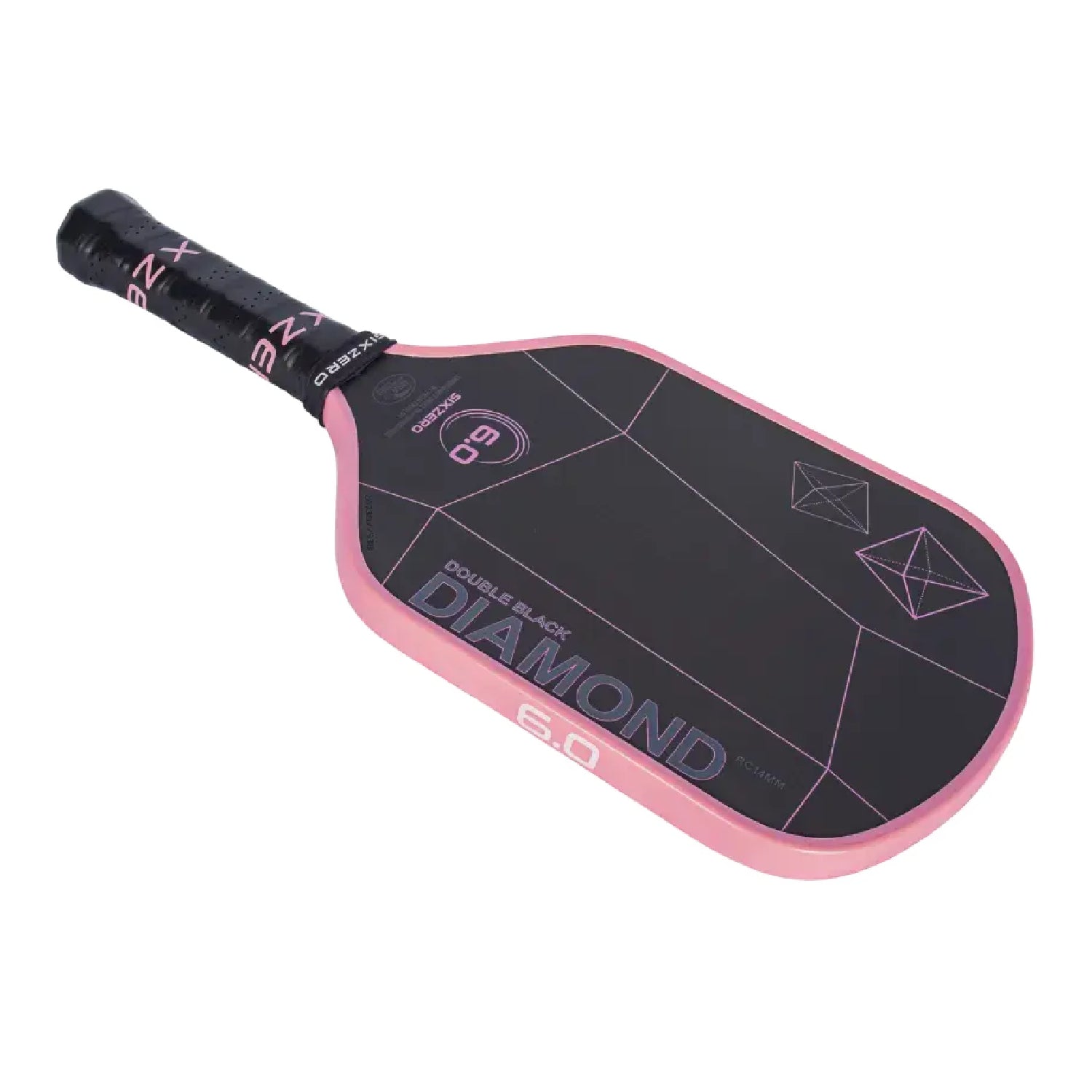 SIX ZERO Double Black Diamond Control - Pickleball Paddle (14MM)