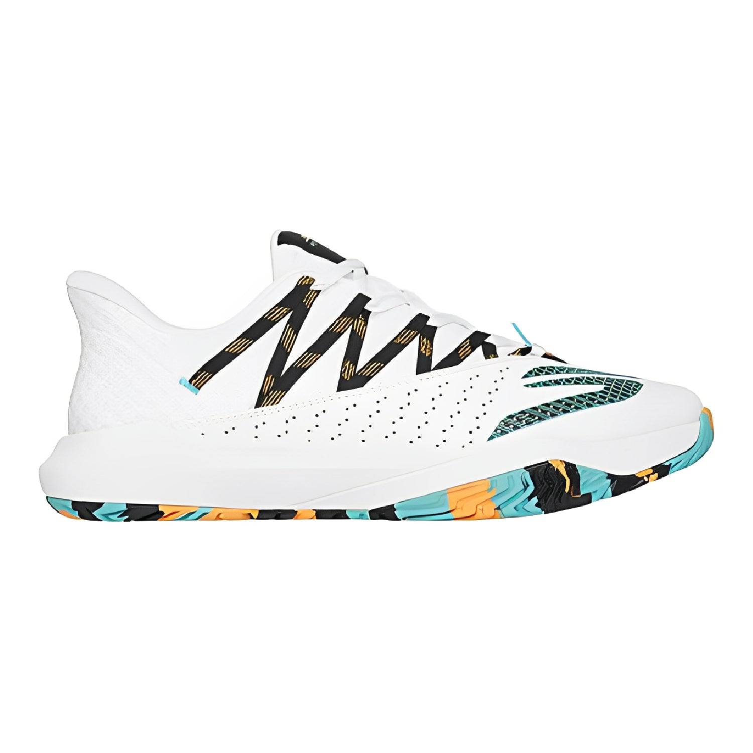 SKECHERS Men's Viper Court Rally (White/Turquoise) - Pickleball Shoes