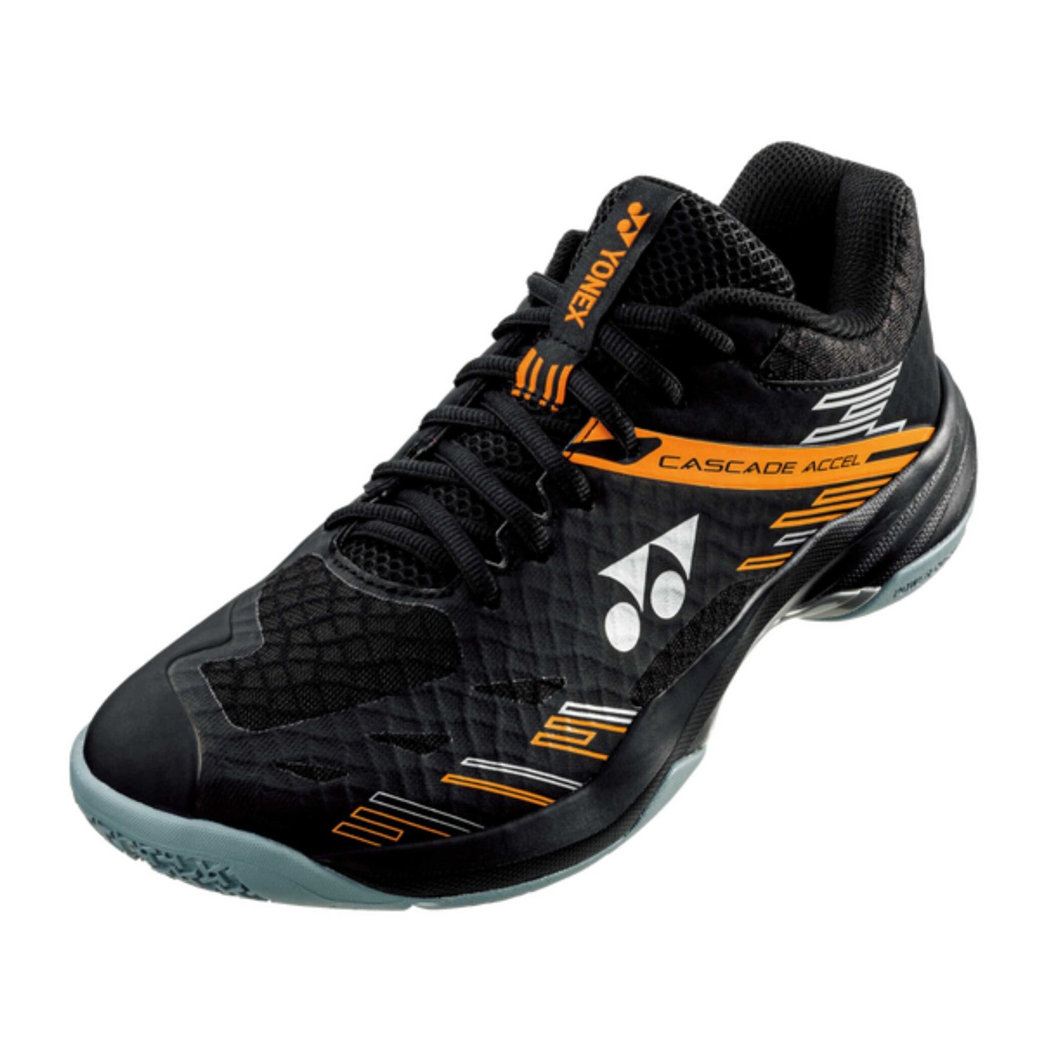 Yonex POWER CUSHION CASCADE ACCEL WIDE Badminton Shoes Black Orange