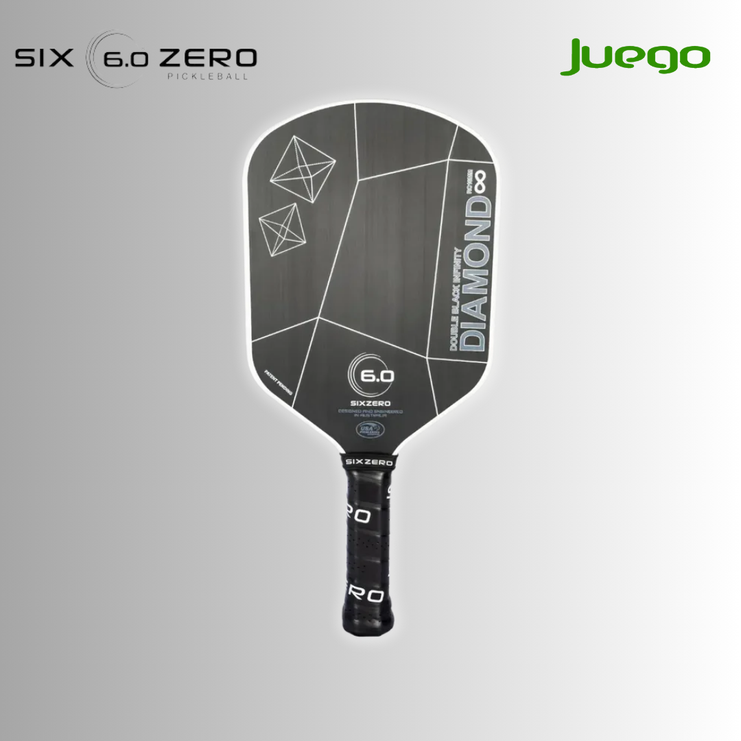 Six Zero Pickleball Paddle Infinity Diamond Double black 16mm