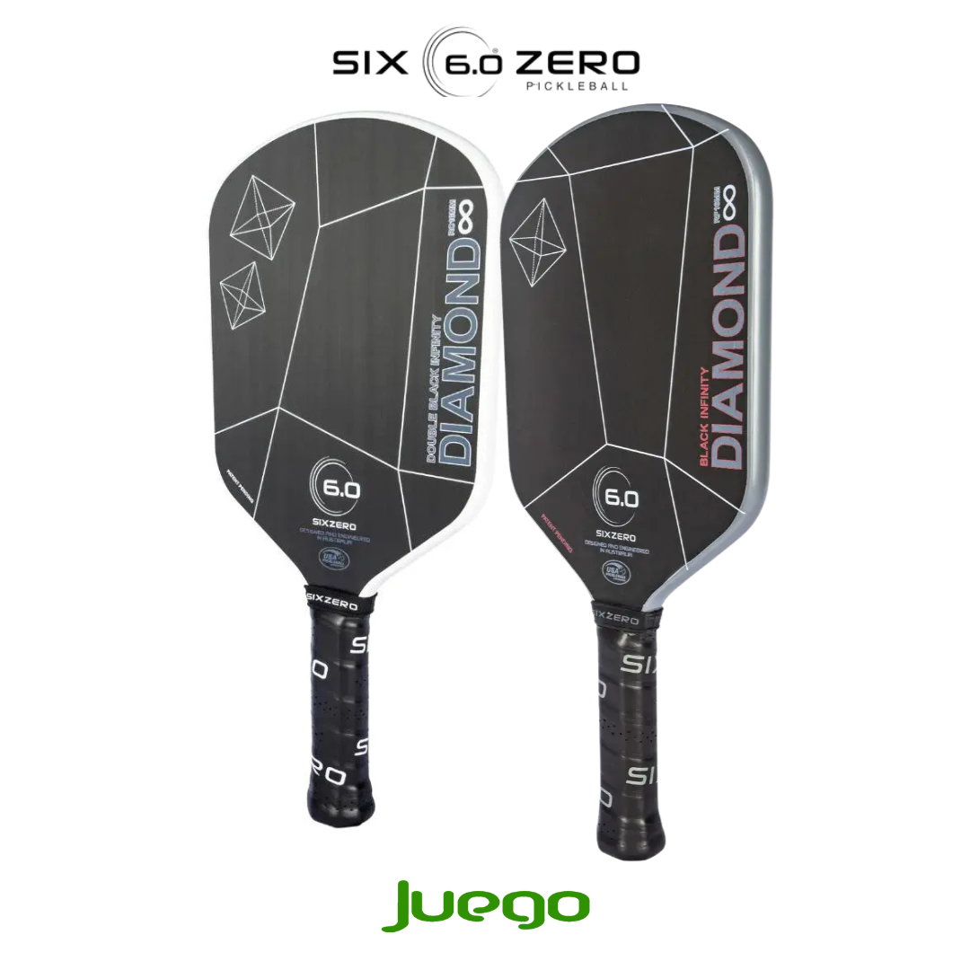 Six Zero Pickleball Paddle Infinity Diamond Double black 16mm