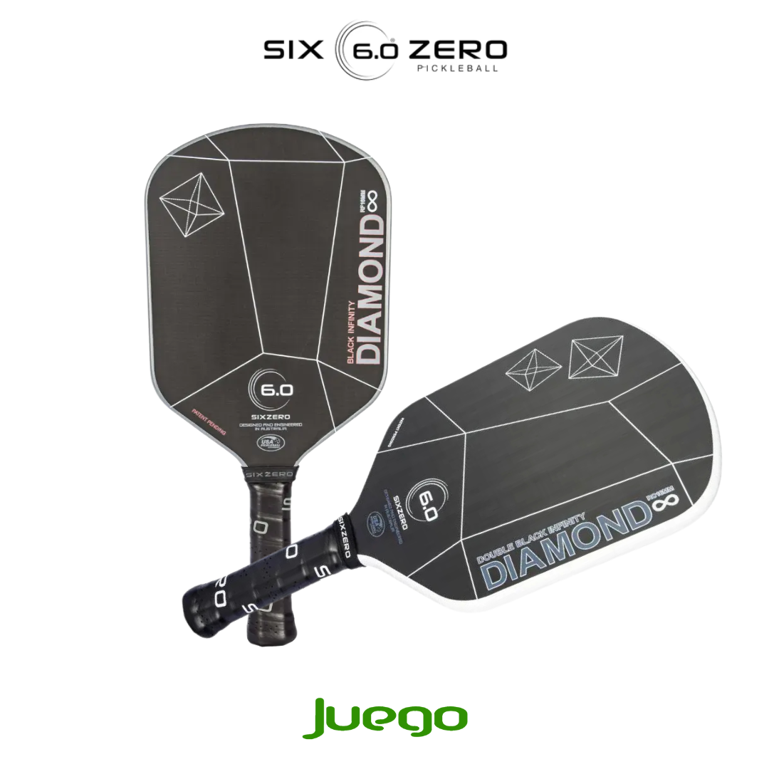 Six Zero Pickleball Paddle Infinity Diamond Double black 16mm