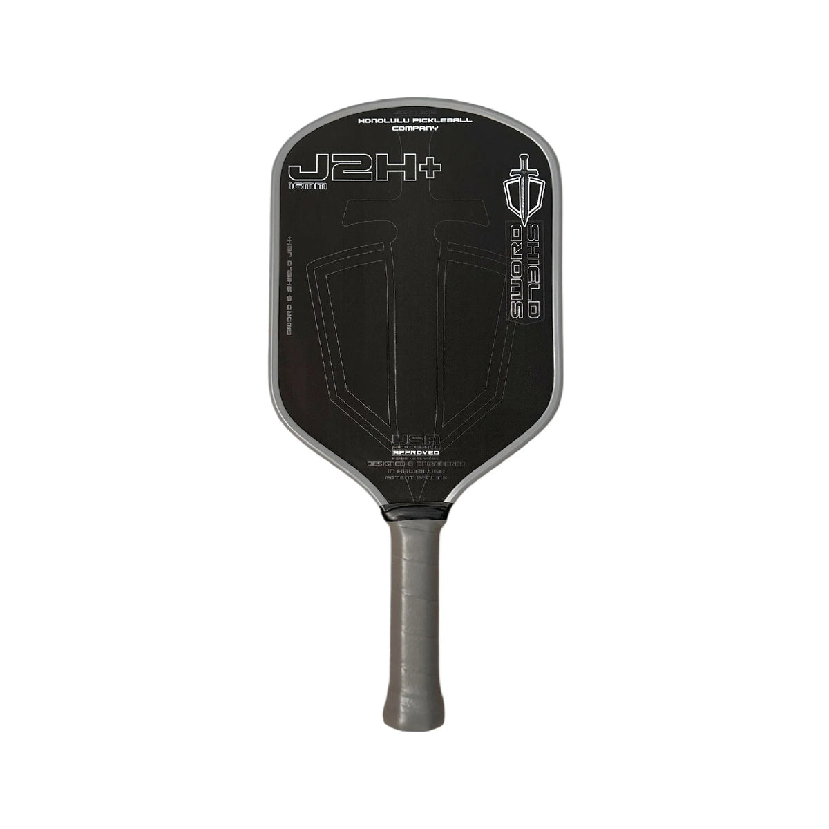 HONOLULU Sword & Shield J2H+ (Black) - Pickleball paddle
