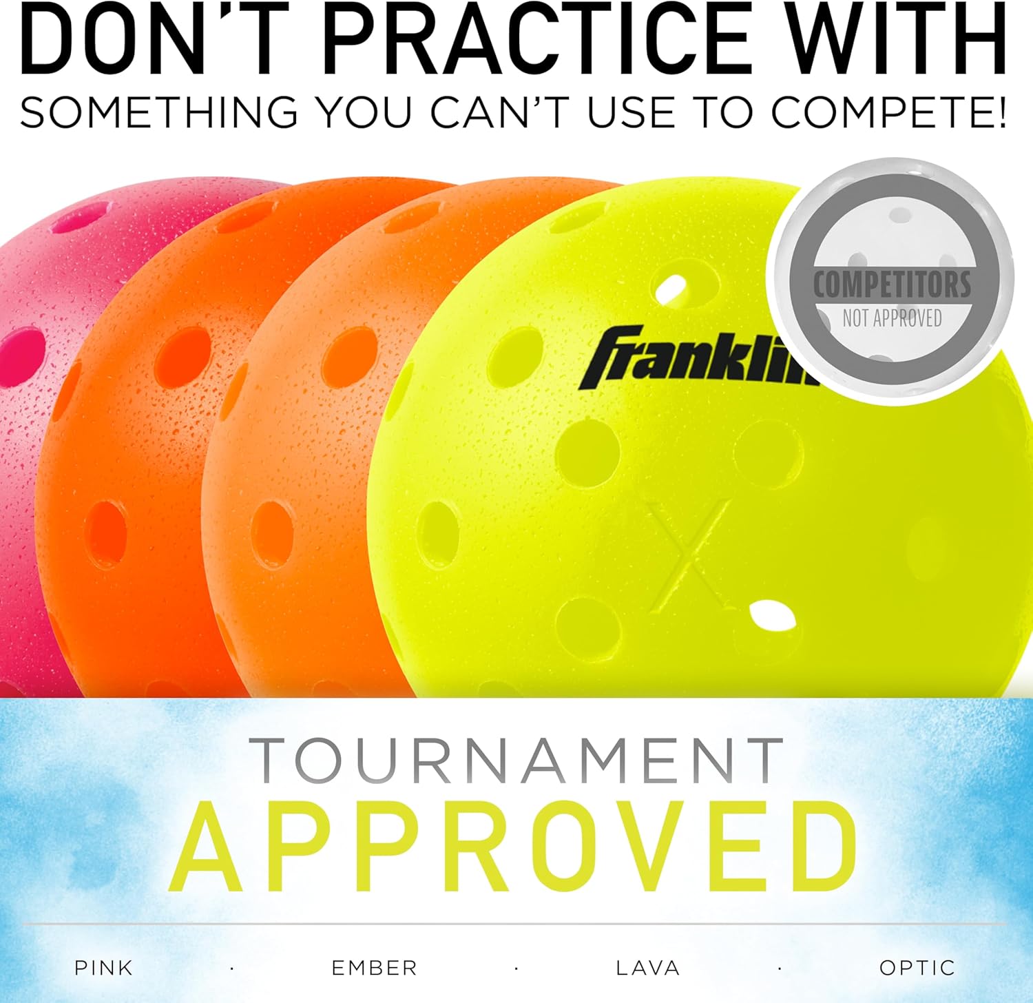 Franklin Sports Pickleball Net Set Outdoor Portable Pickleball Court Net - (2) Paddles + (2) Pickleballs - Half Court Set