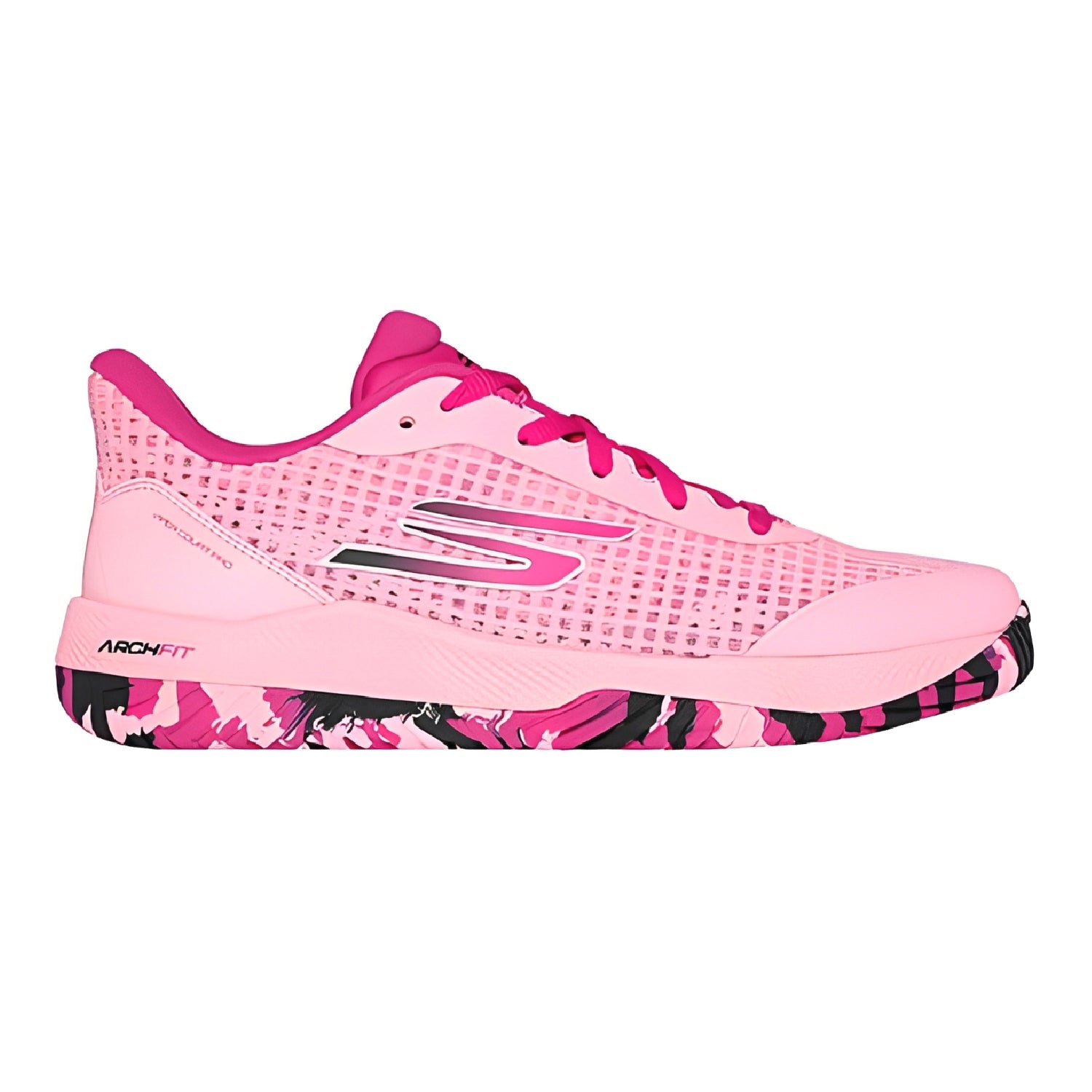 SKECHERS Women's Viper Court Pro (Pink) - Pickleball Shoes