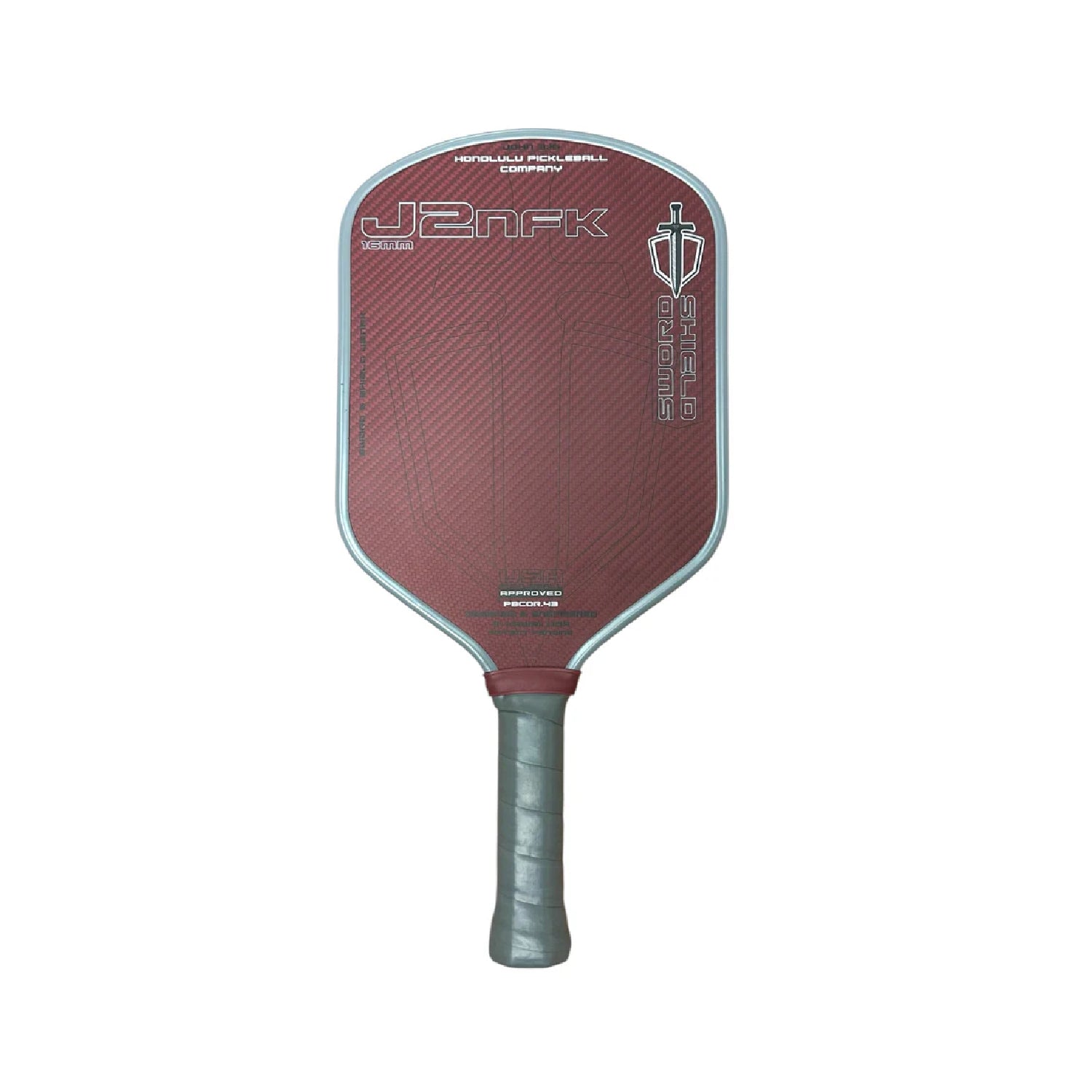 HONOLULU Sword & Shield J2NFK 16MM (RED) - Pickleball Paddle