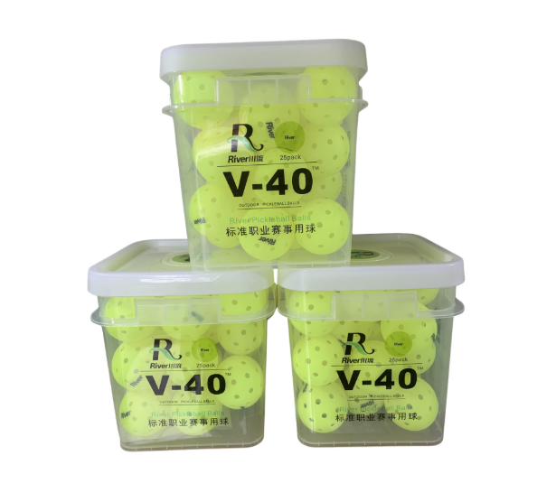 River V-40 OUTDOOR PKLBALLS 25BUCKET