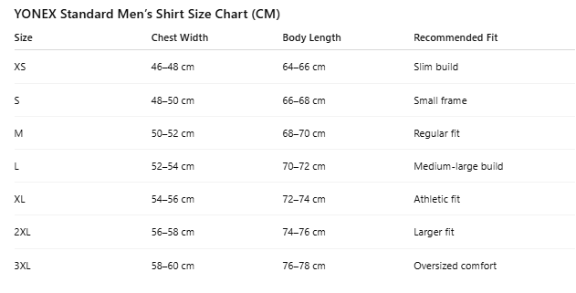 Yonex ROUND NECK MEN T-SHIRT RM-S092-3046-EASY5-S JET BLACK