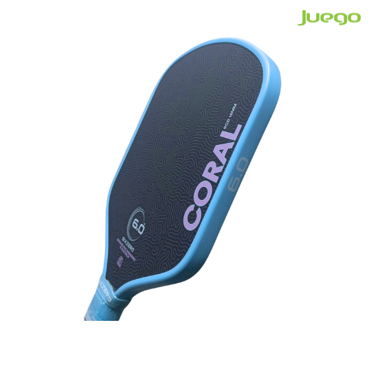 Six Zero CORAL LIGHTWEIGHT 16MM Misty Blue Pickleball Paddle