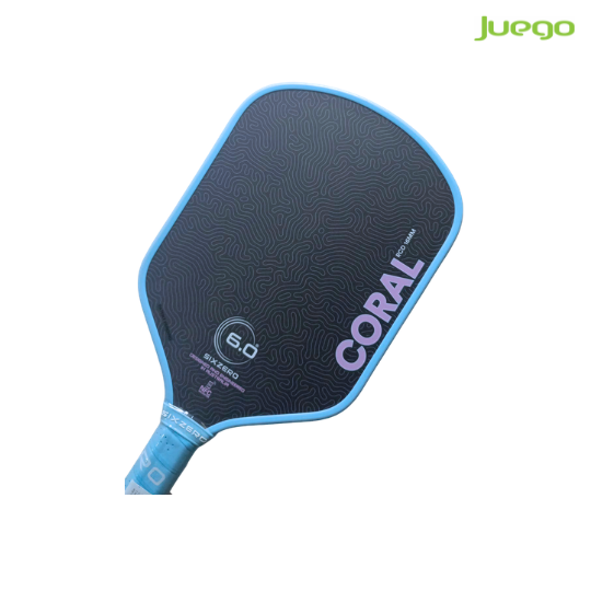 Six Zero CORAL LIGHTWEIGHT 16MM Misty Blue Pickleball Paddle