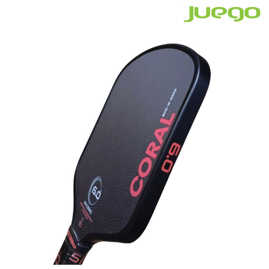 Six Zero CORAL WIDEBODY BLACK 16MM Pickleball Paddle