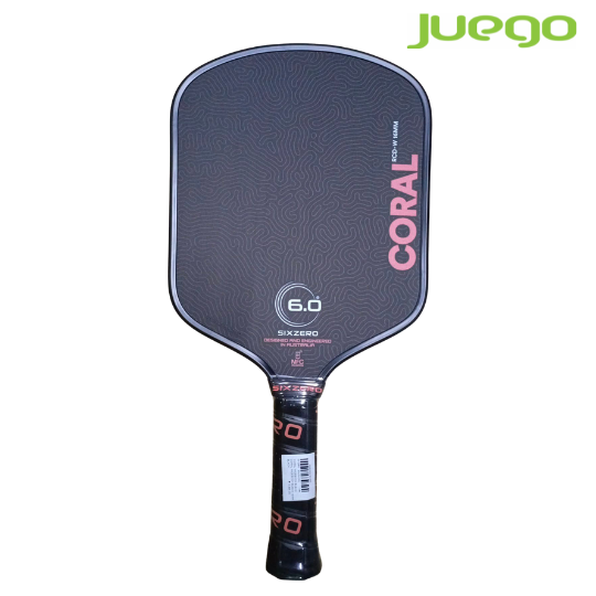 Six Zero CORAL WIDEBODY BLACK 16MM Pickleball Paddle