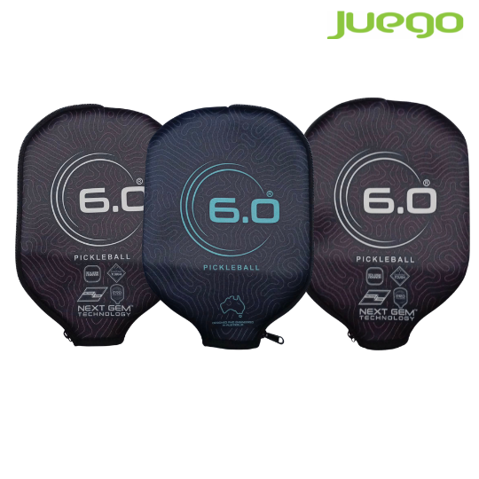 Six zero CORAL ELONGATED 16mm Pickleball Paddle with Cover