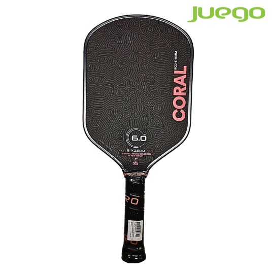 Six zero CORAL ELONGATED 16mm Pickleball Paddle with Cover