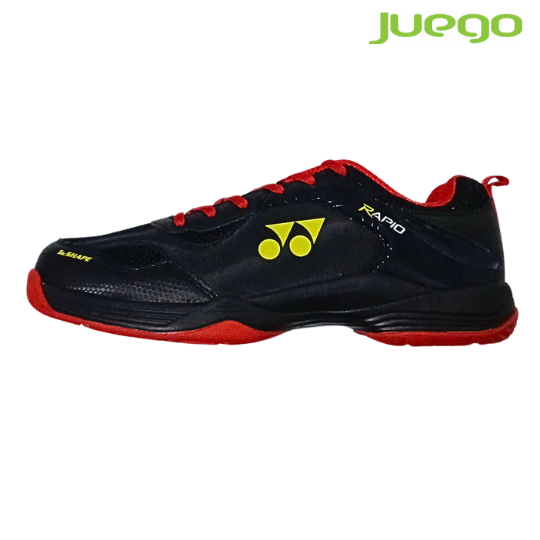 Yonex Rapio Black Grey / Fire Red Men's Badminton Shoes
