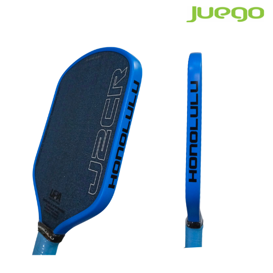 HONOLULU J2CR Crystal Blue Pickleball Paddle 16MM with case