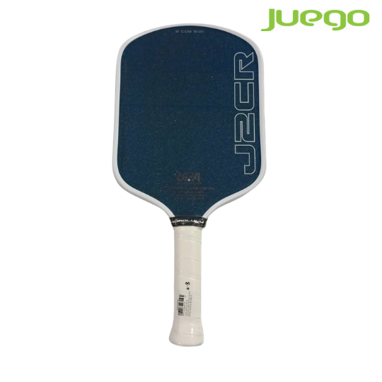 HONOLULU J2CR Crystal Blue Grit Long Handle 16MM Pickleball Paddle with Case