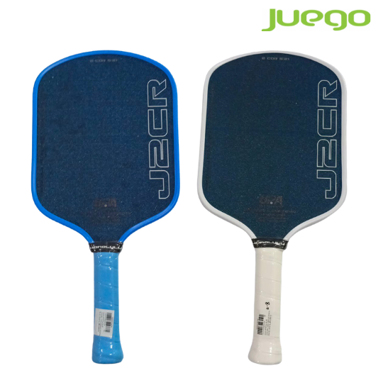 HONOLULU J2CR Crystal Blue Grit Long Handle 16MM Pickleball Paddle with Case