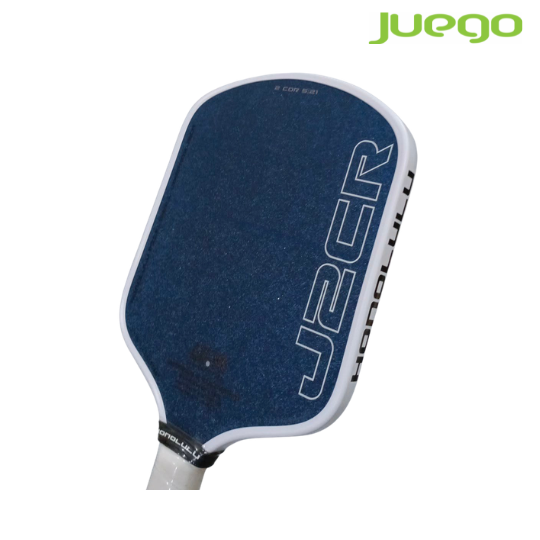 HONOLULU J2CR Crystal Blue Grit Long Handle 16MM Pickleball Paddle with Case