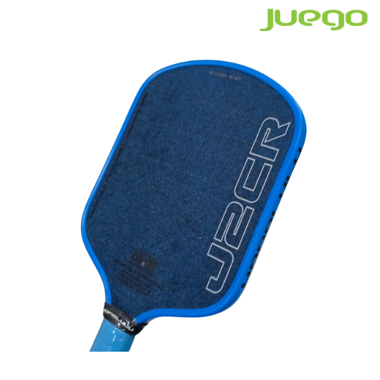 HONOLULU J2CR Crystal Blue Grit Long Handle 16MM Pickleball Paddle with Case