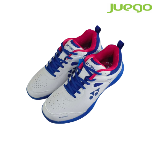 YONEX ANTOS Pearlize White/Blue Badminton Shoes for Men