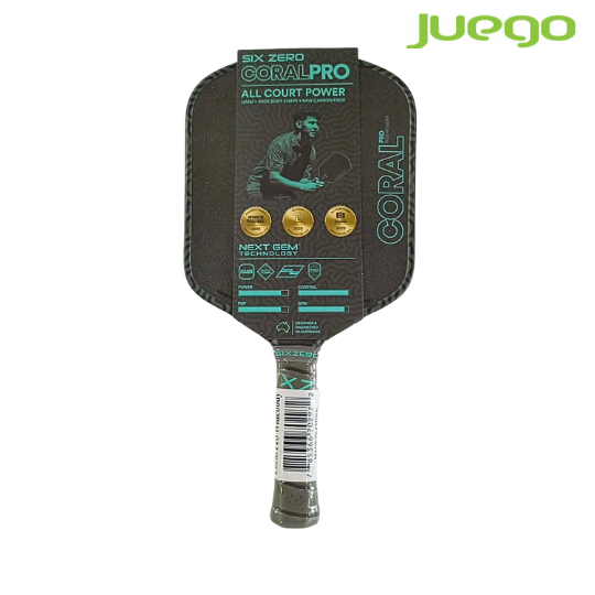 SIX ZERO CORAL PRO Wide Body Pickleball Paddle 16mm