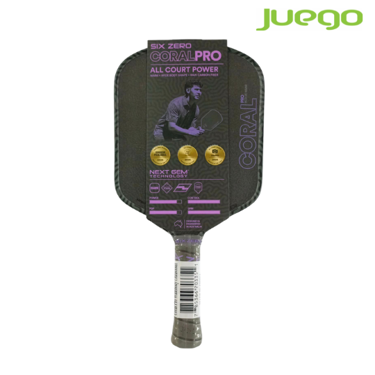 SIX ZERO CORAL PRO Wide Body Pickleball Paddle 16mm