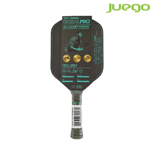 SIX ZERO CORAL PRO Elongated Pickleball Paddle 16mm